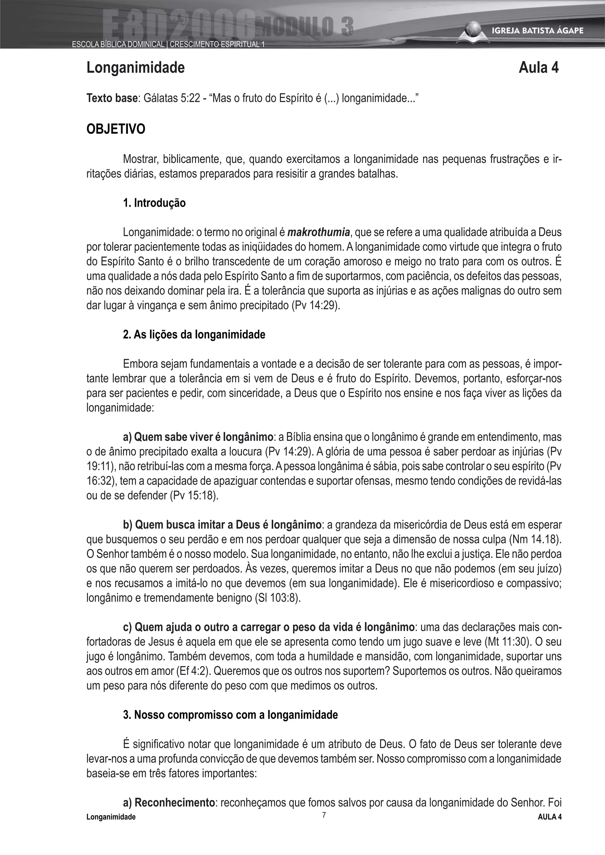 Fruto Do EspíRito Modulo 3