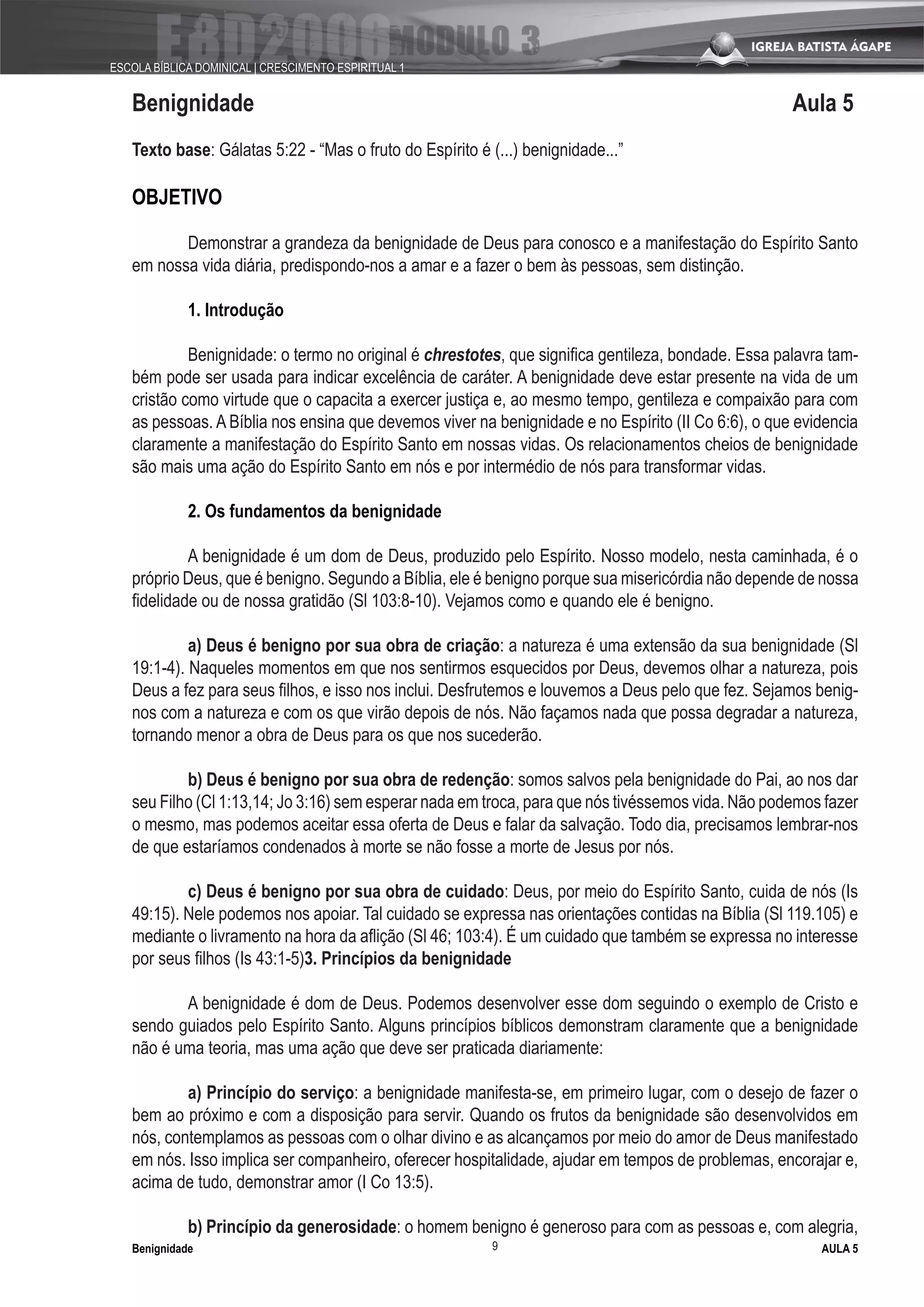 Fruto Do EspíRito Modulo 3