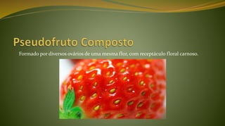 Formado por diversos ovários de uma mesma flor, com receptáculo floral carnoso.
 