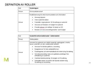 26
DEFINITION AV ROLLER
 