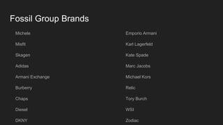 brands under fossil group