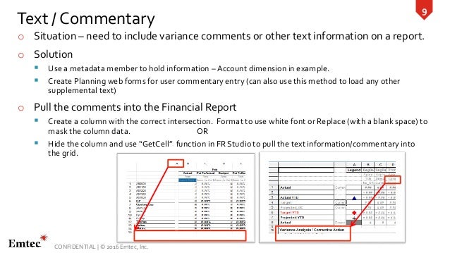 how to make a financial report