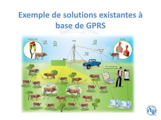 Exemple de solutions existantes à
base de GPRS
 