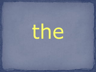 the 