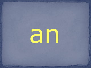 an 