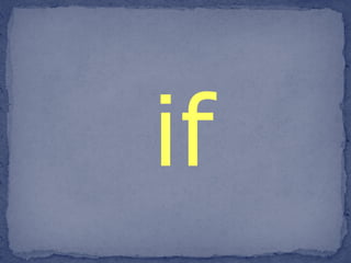 if 