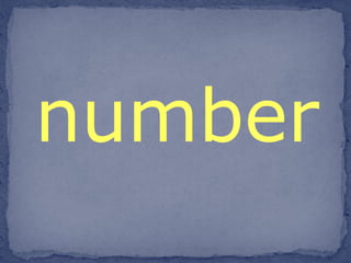 number 
