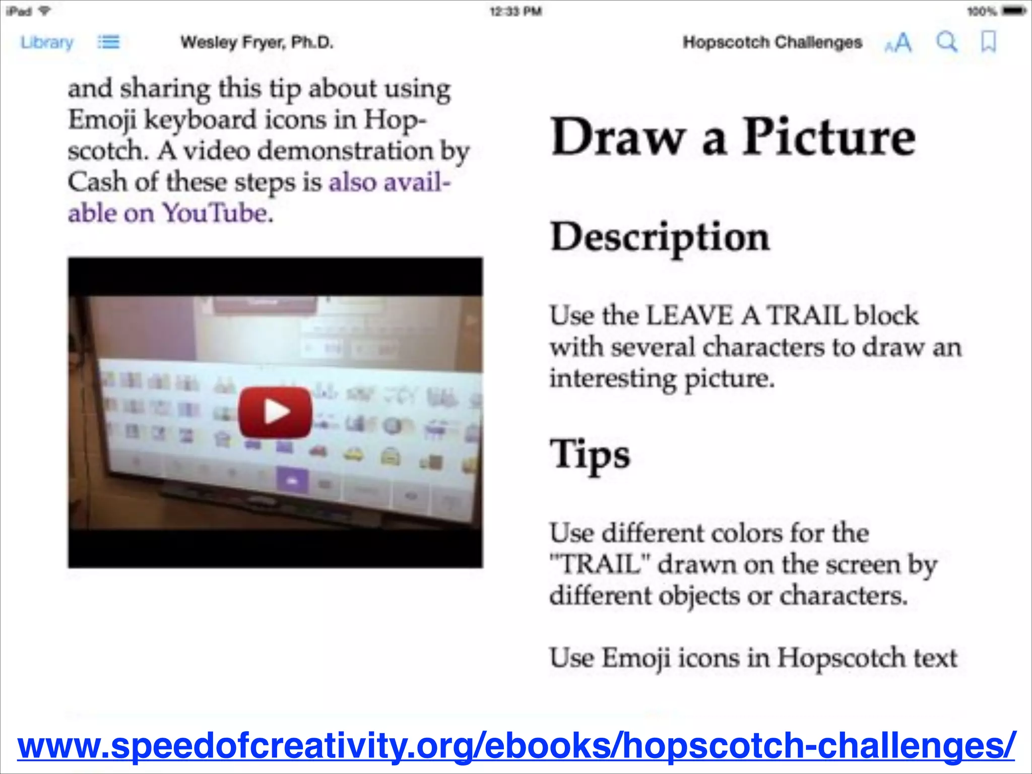 www.speedofcreativity.org/ebooks/hopscotch-challenges/

 