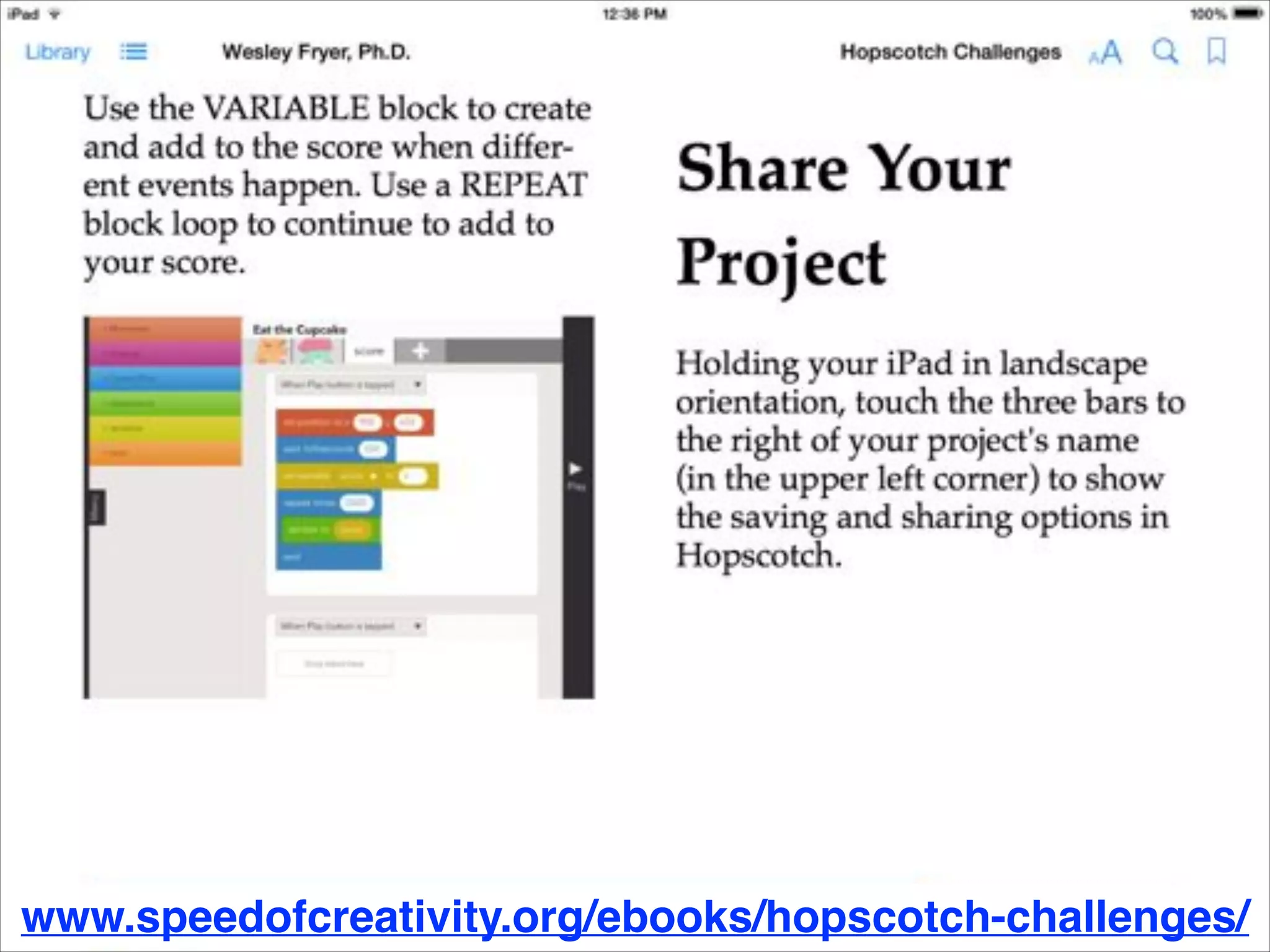 www.speedofcreativity.org/ebooks/hopscotch-challenges/

 