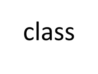 class

 