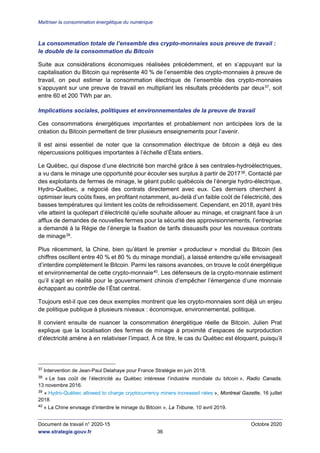 Maîtriser la consommation énergétique du numérique
Document de travail n° 2020-15 Octobre 2020
www.strategie.gouv.fr 38
2....
