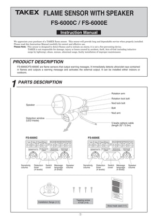 Takex FS-6000E Instruction Manual