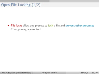 File System Interface | PDF