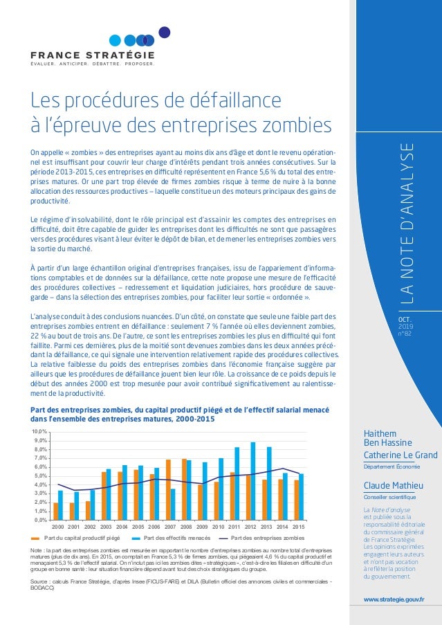 Note d'analyse  Les procédures de défaillance à l'épreuve des entrep…