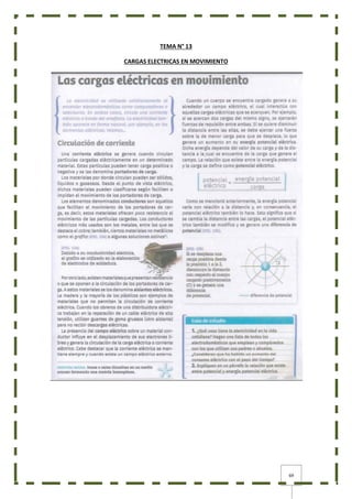 69
TEMA N° 13
CARGAS ELECTRICAS EN MOVIMIENTO
 
