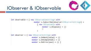 IObserver & IObservable
 