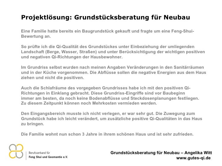 Feng Shui Grundstucksberatung Fur Neubau