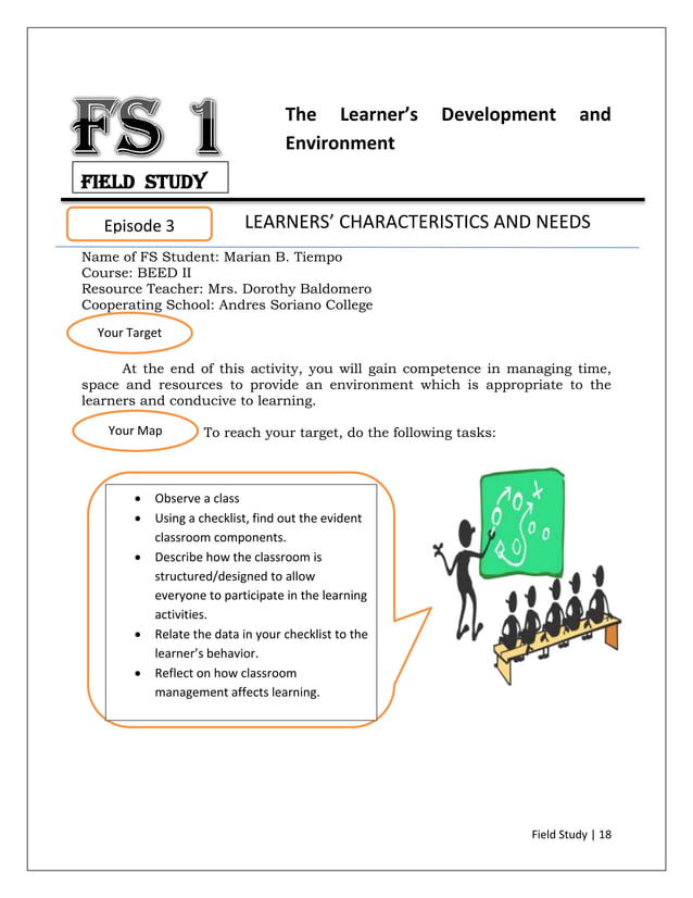 FS 1 Episodes 1-6 plus attachments | DOCX | Educational Assessment ...