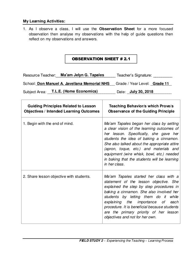 Field Study 2 (FS 2) Episode 2 [2018]