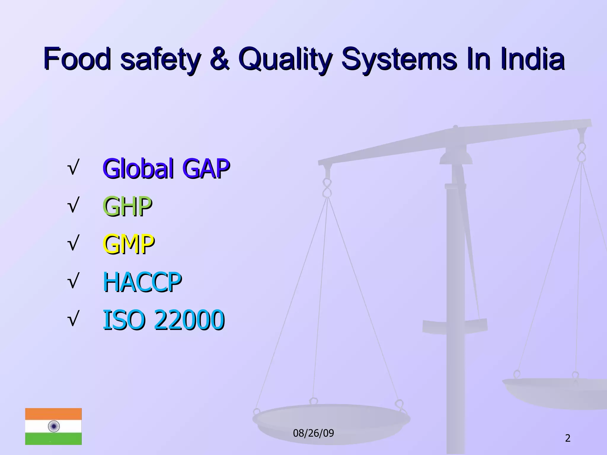 Food Safety India PPT