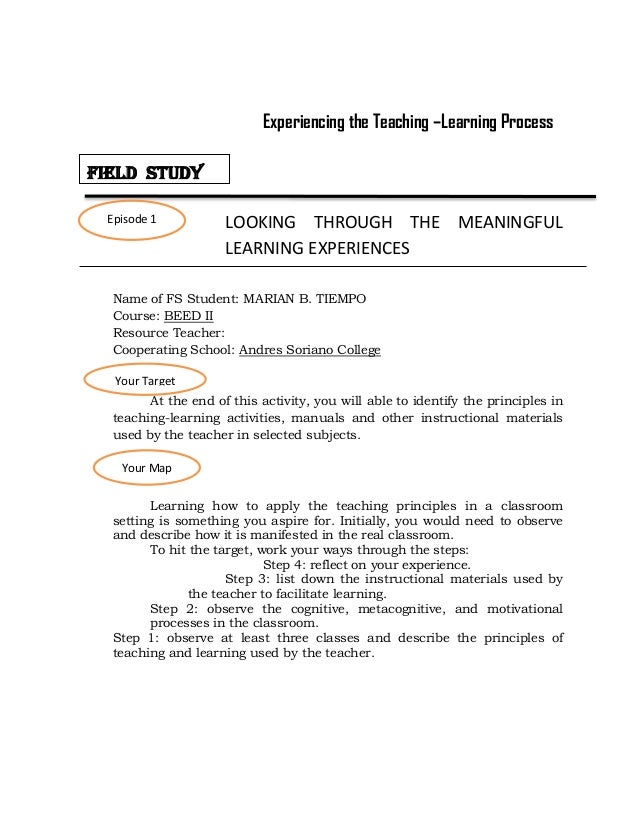 reaction reaction field study 2 experiencing the teaching learning process To meet student developmental needs in all domains service-learning experience (standards 2 field of study is: teaching and learning process. reaction reaction field study 2 experiencing the teaching learning process To meet student developmental needs in all domains service-learning experience (standards 2 field of study is: teaching and learning process.