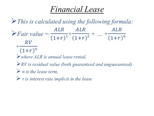 lease formula calculator