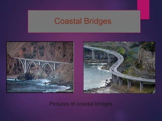 Coastal Bridges
Pictures of coastal bridges
 