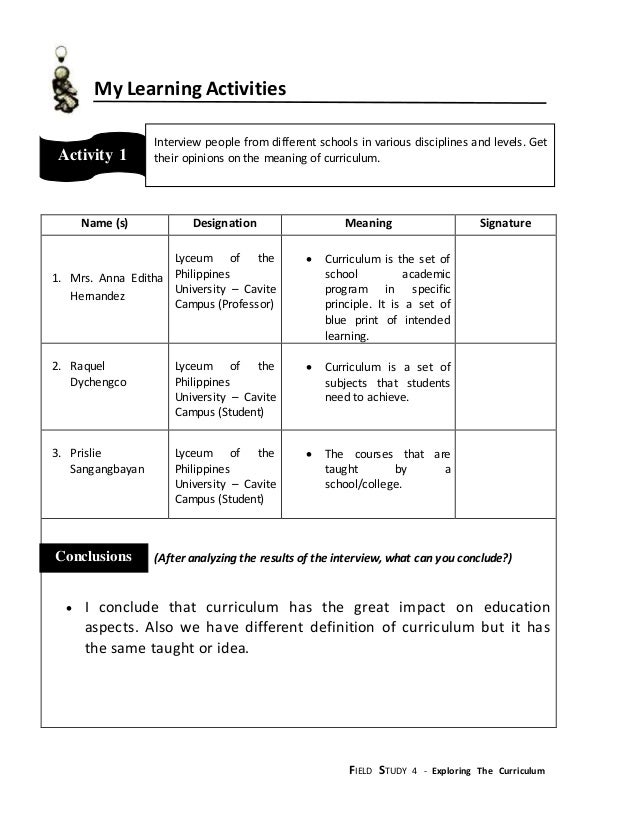 Field Study 4 Episode 1