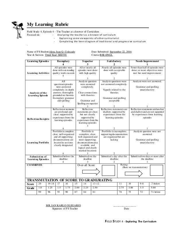 Field Study 4 Episode 4