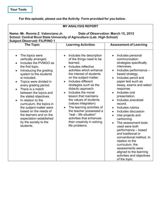 FS4 Exploring the curriculum | DOCX