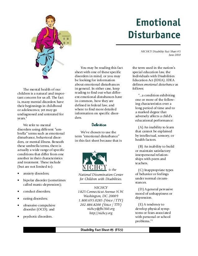 Emotional Disturbances