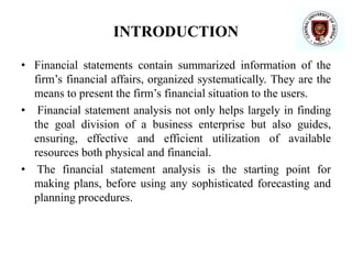 Financial Statement Analysis of OPTCL, BBSR | PPT