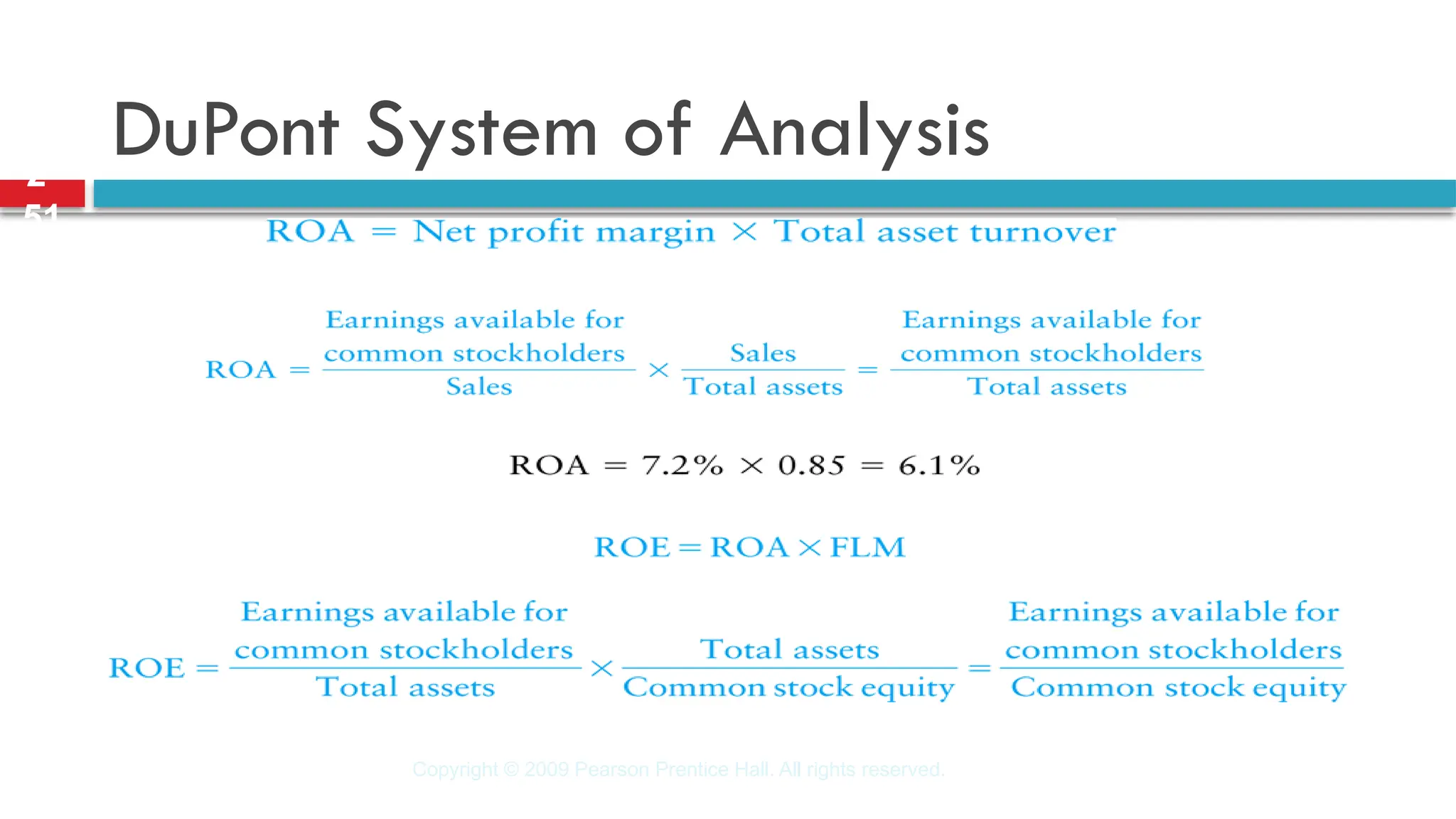 Copyright © 2009 Pearson Prentice Hall. All rights reserved.
2-
51
DuPont System of Analysis
 