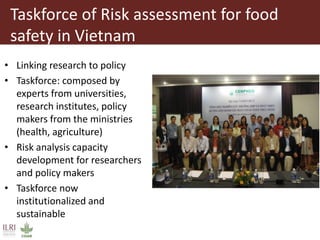Food safety and antimicrobial resistance research:  a One Health perspective
