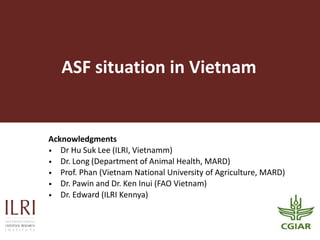 Food safety and antimicrobial resistance research:  a One Health perspective