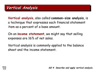Vertical Financial Analysis Example Financial Statement Analysis | PPT