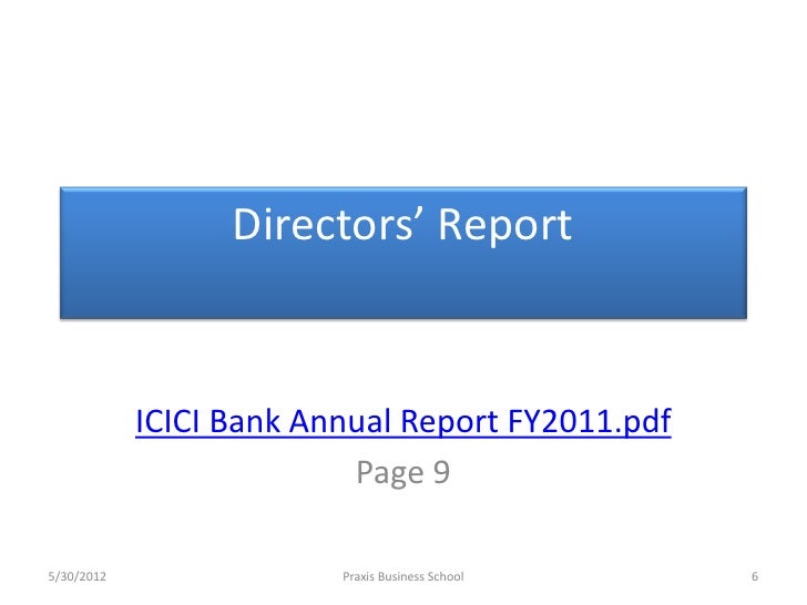 Financial Statement Analysis Of Icici Bank Ltd