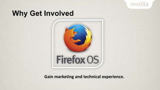 Why Get Involved

Gain marketing and technical experience.

 
