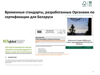 21
Временные стандарты, разработанные Органами по
сертификации для Беларуси
 