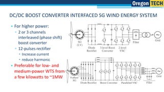 Full-scale converter for synchronous wind turbine generators | PPTX