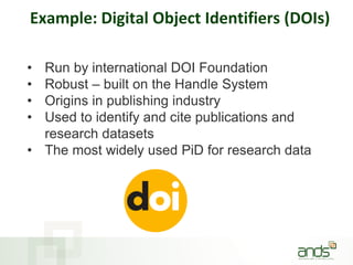 FSCI Persistent Identifiers | PPTX
