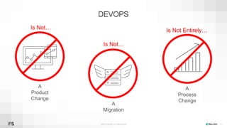 ©2008–19 New Relic, Inc. All rights reserved
DEVOPS
34
Is Not…
A
Migration
Is Not…
A
Product
Change
Is Not Entirely…
A
Process
Change
 