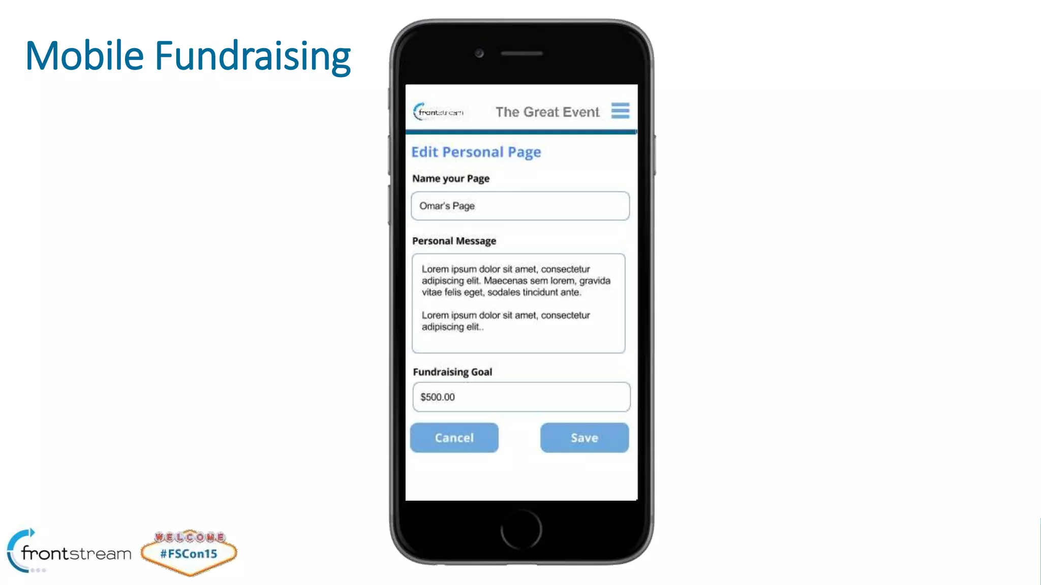 June 8-9th | Las Vegas
Mobile Fundraising
 