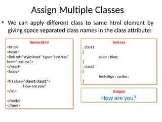 Full Stack Development-CSS((Introduction to CSS) | PPTX