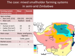 Assessing options for crop-livestock intensification in semi-arid Southern Zimbabwe: household typologies and community visions