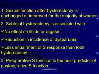 SEXUAL FUNCTION AFTER HYSTERECTOMY | PDF