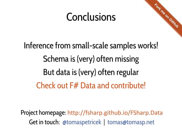 F# Data: Making structured data first class citizens | PPT