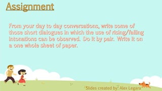 Rising and Falling Intonation