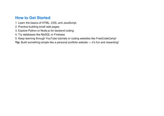 Full stack development for beginner coders | PDF
