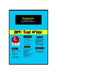 Contents Page Drafts